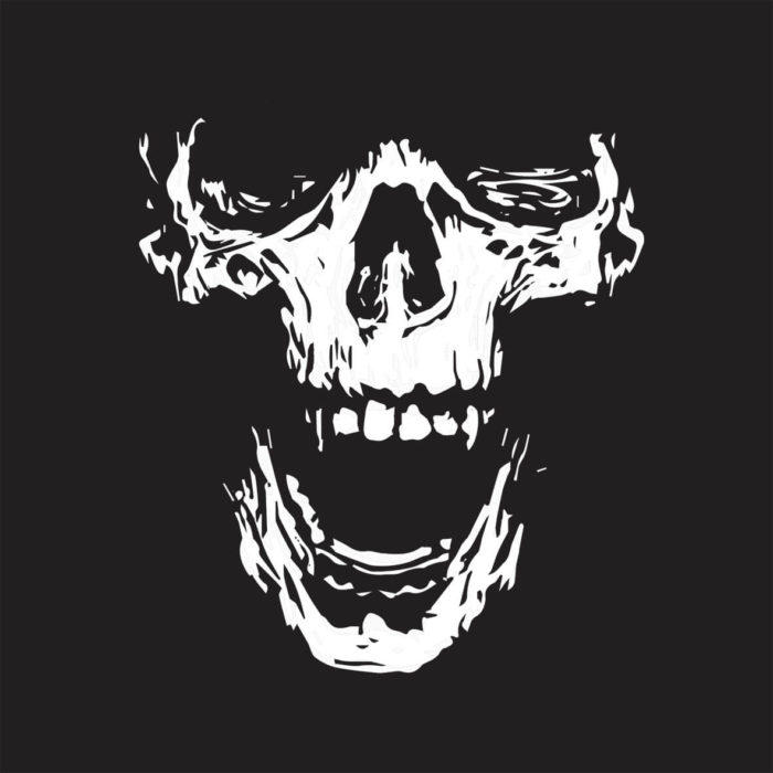 WhiteSkull2 Bandana Jolly Roger