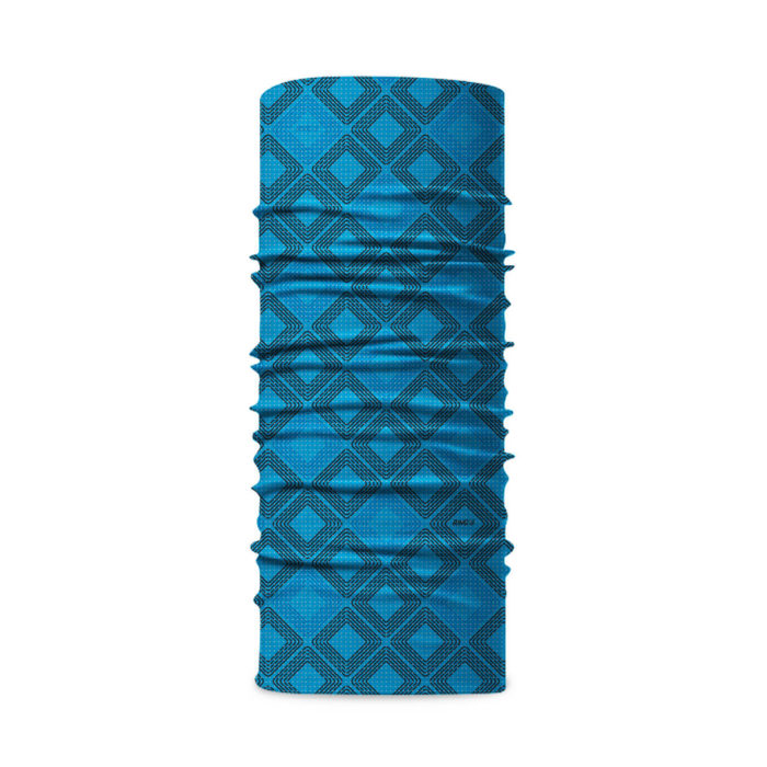 bandana tubolare fantasia blu azzurro catarifrangente Bandana Cassian Pixel®