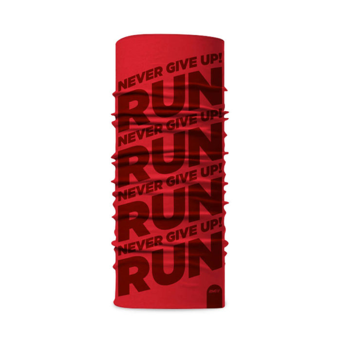 bandana tubolare nevergiveup red1 Bandana Never Give Up Red