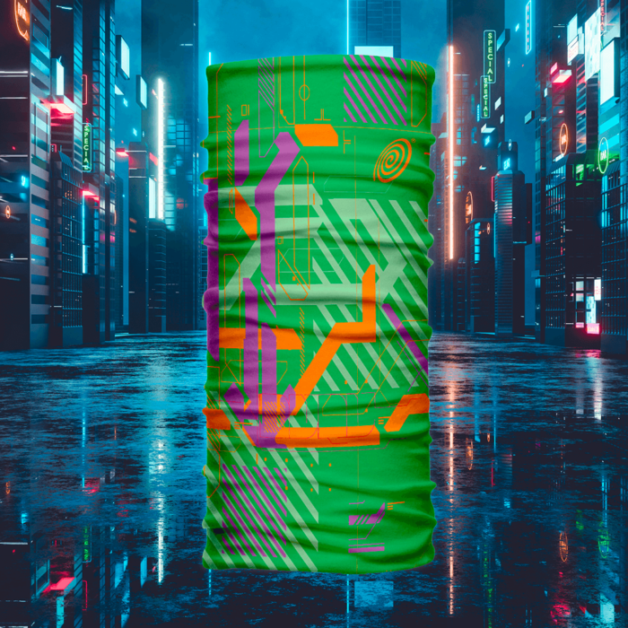 Cyberpunk3 1 Bandana Cyber Verde